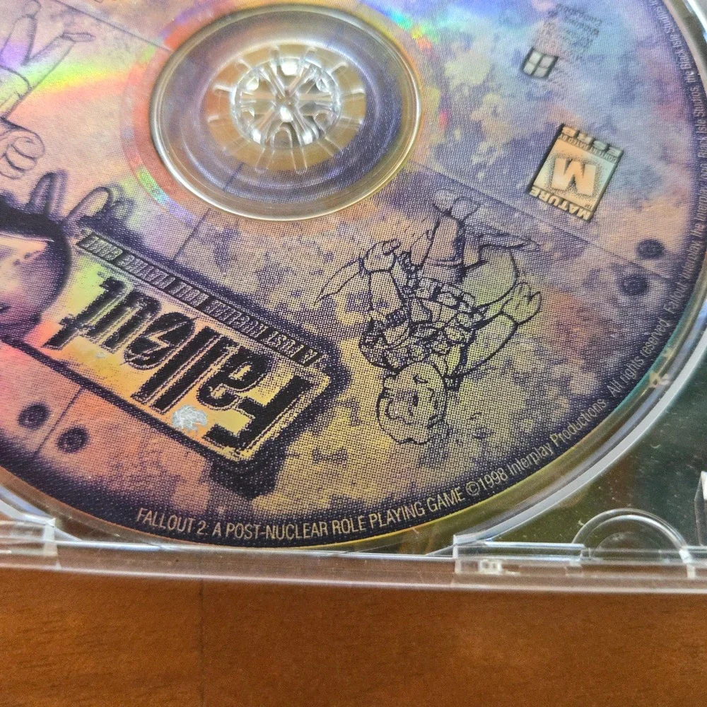 VTG 1998 Fallout 2 PC Game Jwl Case Manual Interplay Black Isle Studios Rare USA